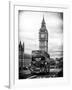 London Red Bus and Big Ben - London - UK - England - United Kingdom - Europe-Philippe Hugonnard-Framed Art Print