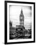 London Red Bus and Big Ben - London - UK - England - United Kingdom - Europe-Philippe Hugonnard-Framed Art Print