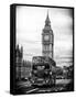 London Red Bus and Big Ben - London - UK - England - United Kingdom - Europe-Philippe Hugonnard-Framed Stretched Canvas