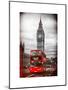 London Red Bus and Big Ben - London - UK - England - United Kingdom - Europe-Philippe Hugonnard-Mounted Art Print