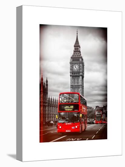 London Red Bus and Big Ben - London - UK - England - United Kingdom - Europe-Philippe Hugonnard-Stretched Canvas