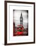 London Red Bus and Big Ben - London - UK - England - United Kingdom - Europe-Philippe Hugonnard-Framed Art Print