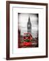 London Red Bus and Big Ben - London - UK - England - United Kingdom - Europe-Philippe Hugonnard-Framed Art Print