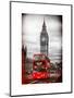 London Red Bus and Big Ben - London - UK - England - United Kingdom - Europe-Philippe Hugonnard-Mounted Art Print