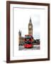 London Red Bus and Big Ben - London - UK - England - United Kingdom - Europe-Philippe Hugonnard-Framed Art Print