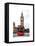 London Red Bus and Big Ben - London - UK - England - United Kingdom - Europe-Philippe Hugonnard-Framed Stretched Canvas