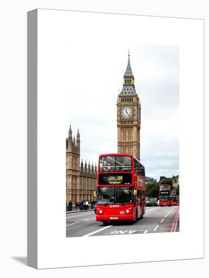 London Red Bus and Big Ben - London - UK - England - United Kingdom - Europe-Philippe Hugonnard-Stretched Canvas