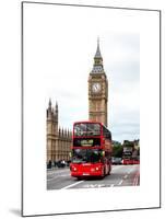 London Red Bus and Big Ben - London - UK - England - United Kingdom - Europe-Philippe Hugonnard-Mounted Art Print