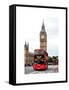 London Red Bus and Big Ben - London - UK - England - United Kingdom - Europe-Philippe Hugonnard-Framed Stretched Canvas