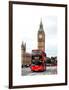 London Red Bus and Big Ben - London - UK - England - United Kingdom - Europe-Philippe Hugonnard-Framed Art Print