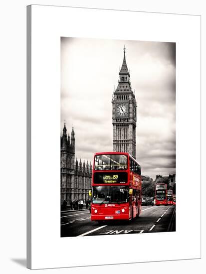 London Red Bus and Big Ben - London - UK - England - United Kingdom - Europe-Philippe Hugonnard-Stretched Canvas