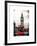 London Red Bus and Big Ben - London - UK - England - United Kingdom - Europe-Philippe Hugonnard-Framed Art Print