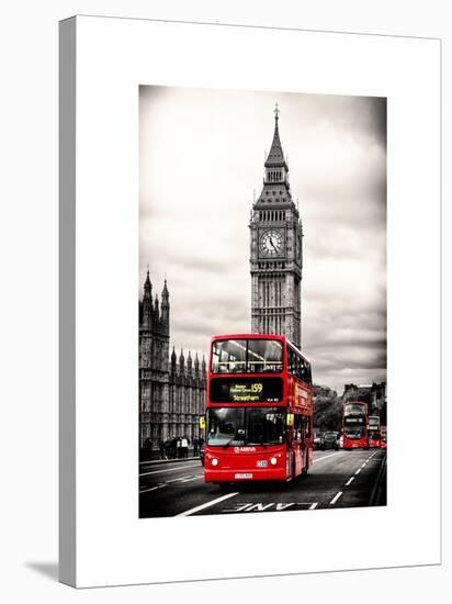 London Red Bus and Big Ben - London - UK - England - United Kingdom - Europe-Philippe Hugonnard-Stretched Canvas