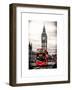 London Red Bus and Big Ben - London - UK - England - United Kingdom - Europe-Philippe Hugonnard-Framed Art Print