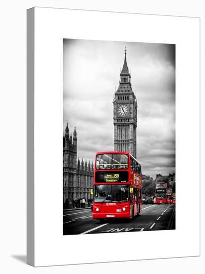 London Red Bus and Big Ben - London - UK - England - United Kingdom - Europe-Philippe Hugonnard-Stretched Canvas