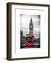 London Red Bus and Big Ben - London - UK - England - United Kingdom - Europe-Philippe Hugonnard-Framed Art Print