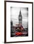 London Red Bus and Big Ben - London - UK - England - United Kingdom - Europe-Philippe Hugonnard-Framed Art Print