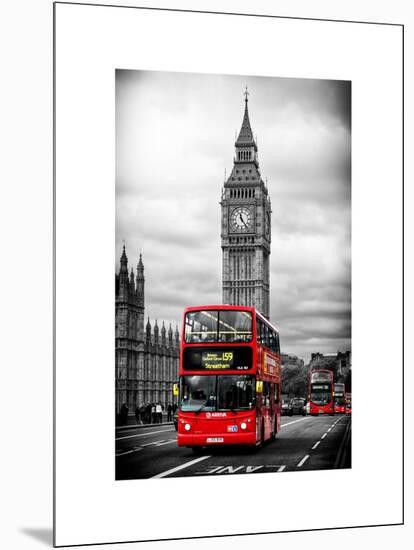 London Red Bus and Big Ben - London - UK - England - United Kingdom - Europe-Philippe Hugonnard-Mounted Art Print