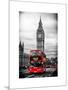 London Red Bus and Big Ben - London - UK - England - United Kingdom - Europe-Philippe Hugonnard-Mounted Art Print