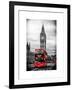 London Red Bus and Big Ben - London - UK - England - United Kingdom - Europe-Philippe Hugonnard-Framed Art Print