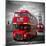 London Red Busses-Melanie Viola-Mounted Art Print