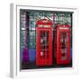 London Red Phone Boxes, Smithfield Market, London, England, United Kingdom, Europe-Mark Mawson-Framed Photographic Print