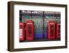 London Red Phone Boxes, Smithfield Market, London, England, United Kingdom, Europe-Mark Mawson-Framed Photographic Print