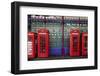 London Red Phone Boxes, Smithfield Market, London, England, United Kingdom, Europe-Mark Mawson-Framed Photographic Print