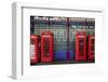 London Red Phone Boxes, Smithfield Market, London, England, United Kingdom, Europe-Mark Mawson-Framed Premium Photographic Print