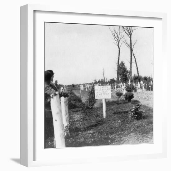 London Rifle Brigade Cemetery, Ploegsteert, Belgium, World War I, C1918-Nightingale & Co-Framed Giclee Print