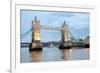 London River Thames and Tower Bridge International Landmark of England United Kingdom at Dusk-vichie81-Framed Photographic Print