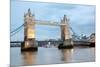 London River Thames and Tower Bridge International Landmark of England United Kingdom at Dusk-vichie81-Mounted Photographic Print