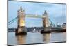 London River Thames and Tower Bridge International Landmark of England United Kingdom at Dusk-vichie81-Mounted Photographic Print