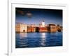 London River Thames the City Shoreline Sunset in Winter-null-Framed Photographic Print