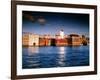 London River Thames the City Shoreline Sunset in Winter-null-Framed Photographic Print