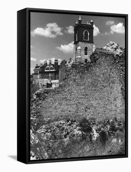 London Roman Wall-null-Framed Stretched Canvas