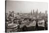 London Rooftop View Panorama with Urban Architectures.-Songquan Deng-Stretched Canvas