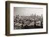 London Rooftop View Panorama with Urban Architectures.-Songquan Deng-Framed Photographic Print