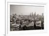 London Rooftop View Panorama with Urban Architectures.-Songquan Deng-Framed Photographic Print