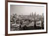 London Rooftop View Panorama with Urban Architectures.-Songquan Deng-Framed Photographic Print