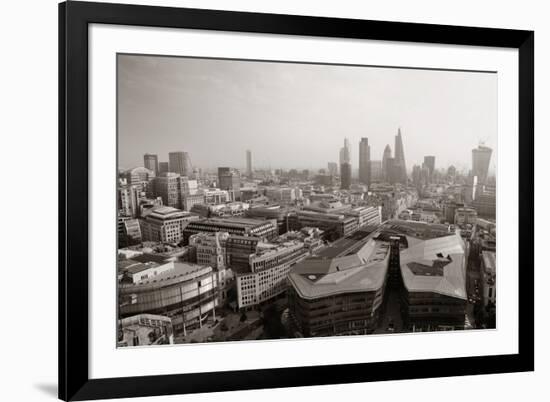 London Rooftop View Panorama with Urban Architectures.-Songquan Deng-Framed Photographic Print