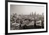 London Rooftop View Panorama with Urban Architectures.-Songquan Deng-Framed Photographic Print