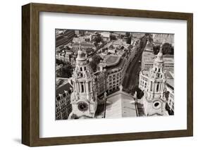 London Rooftop View Panorama with Urban Architectures.-Songquan Deng-Framed Photographic Print