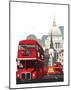 London Routemaster Blank - Dave Thompson Contemporary Travel Print-Dave Thompson-Mounted Art Print