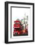 London Routemaster Blank - Dave Thompson Contemporary Travel Print-Dave Thompson-Framed Giclee Print