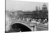 London's Black Friar's Bridge-null-Stretched Canvas