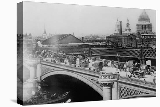 London's Black Friar's Bridge-null-Stretched Canvas