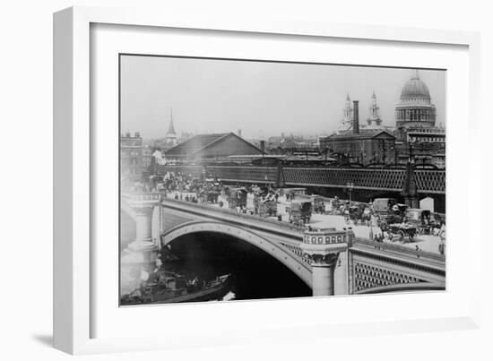 London's Black Friar's Bridge-null-Framed Art Print