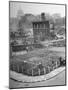 London's East End Residents Cultivating Vegetable Garden in Bombed Ruins-Hans Wild-Mounted Photographic Print