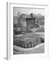 London's East End Residents Cultivating Vegetable Garden in Bombed Ruins-Hans Wild-Framed Photographic Print